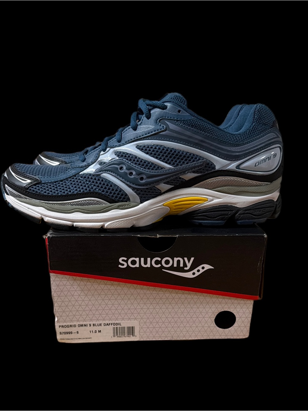 Saucony PRO GRID OMNI 9 Blue Daffodil Men's Size 11 NEW